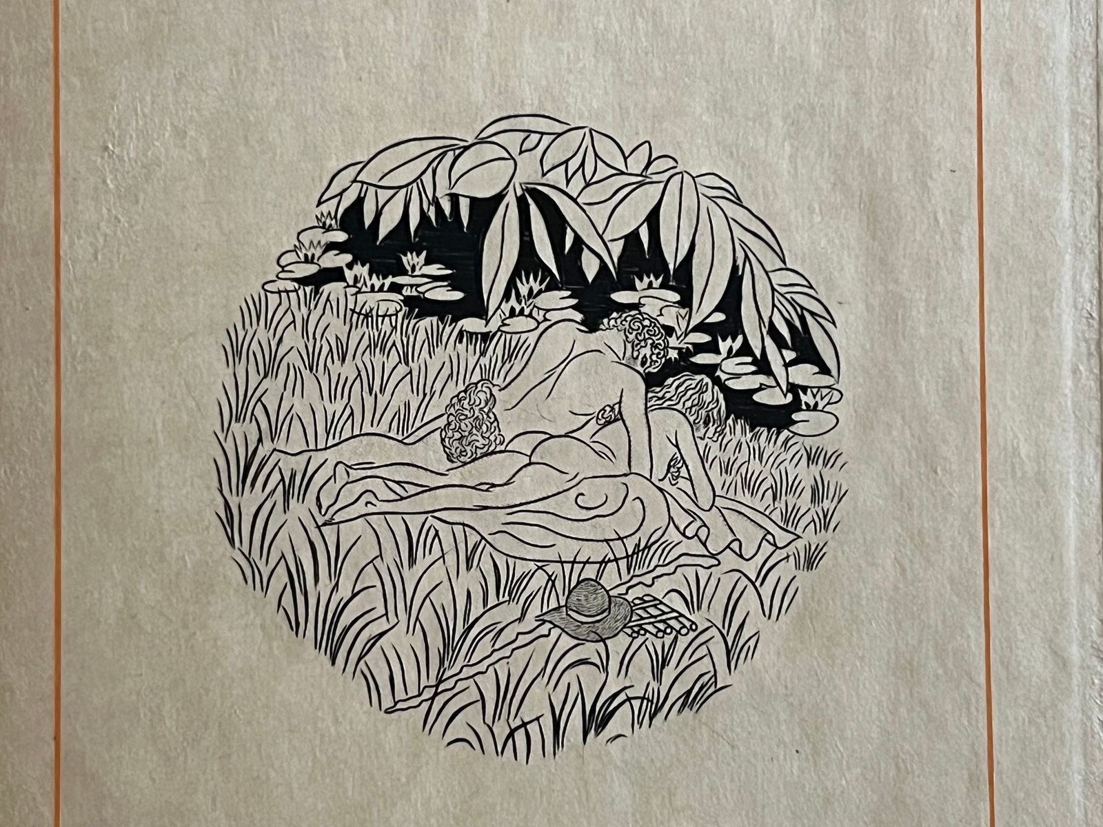 Les Amours pastorales de Daphnis et Chloé - Longus - 1930 | Enrichi d'un précieux envoi autographe signé de Marcel Valotaire, éditeur et collaborateur de cette édition monumentale | Aufildeslivres.fr