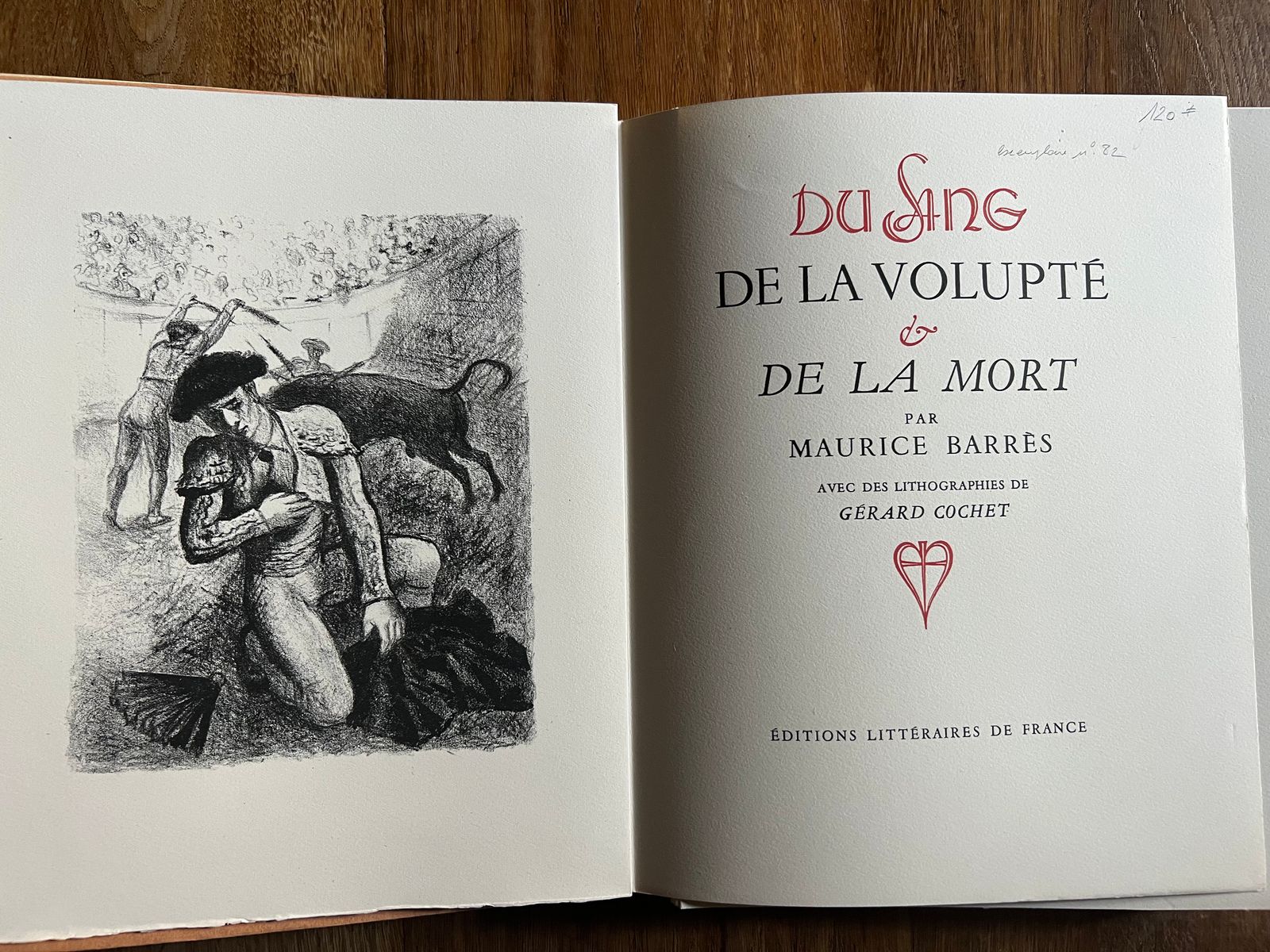 Du Sang de la Volupté et de la Mort - Gabriele D'Annunzio - 1946 | Édition illustrée par Gérard Cochet, figure majeure de l'illustration française de l'entre-deux-guerres | Aufildeslivres.fr