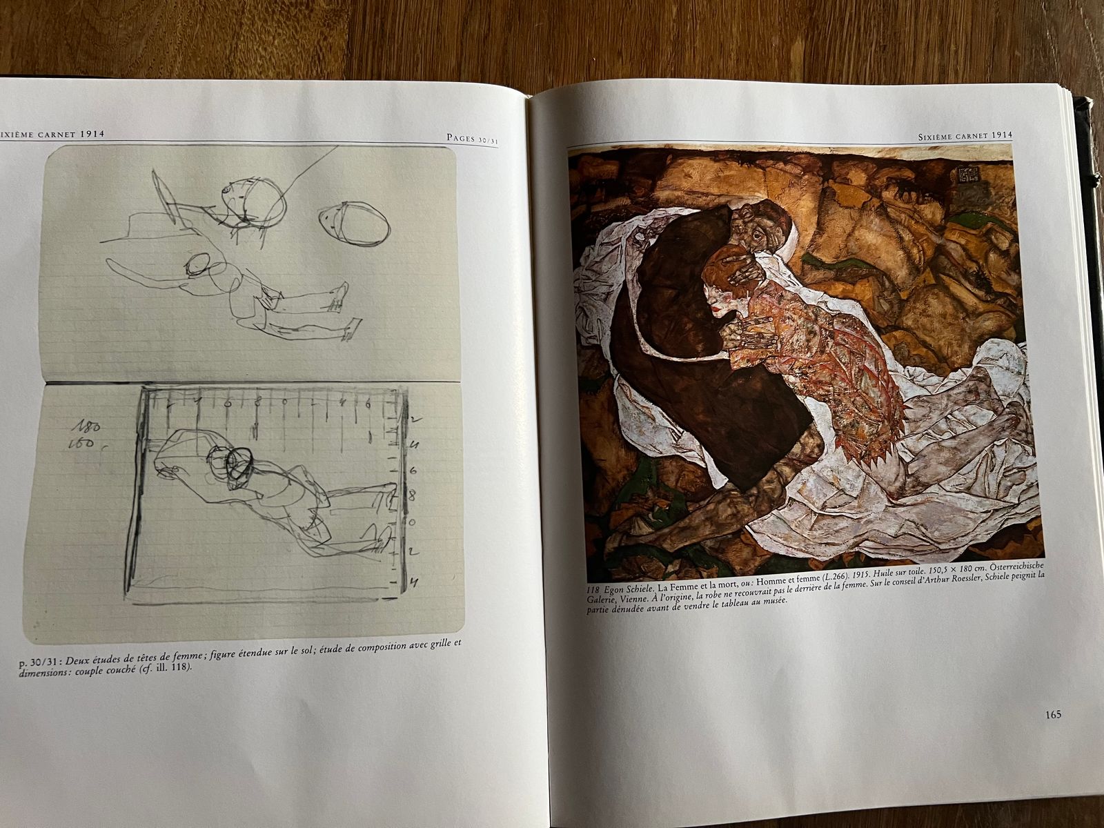 Egon Schiele, Du croquis au tableau, les carnets - Christian M. Nebehay - 1990 | Document de référence sur le processus créatif d'Egon Schiele, révélant l'évolution de ses croquis vers les œuvres finales | Aufildeslivres.fr