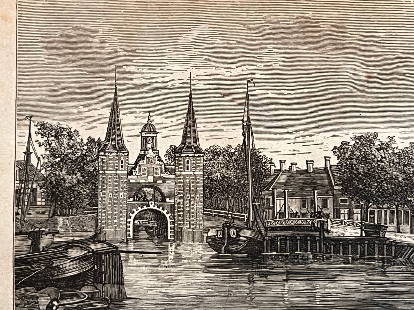 La Hollande Pittoresque - Les Frontières Menacées - Henry Havard - 1877 | Belle reliure cartonnée d'époque qui témoigne du soin apporté à la présentation de cet ouvrage de voyage pittoresque | Aufildeslivres.fr