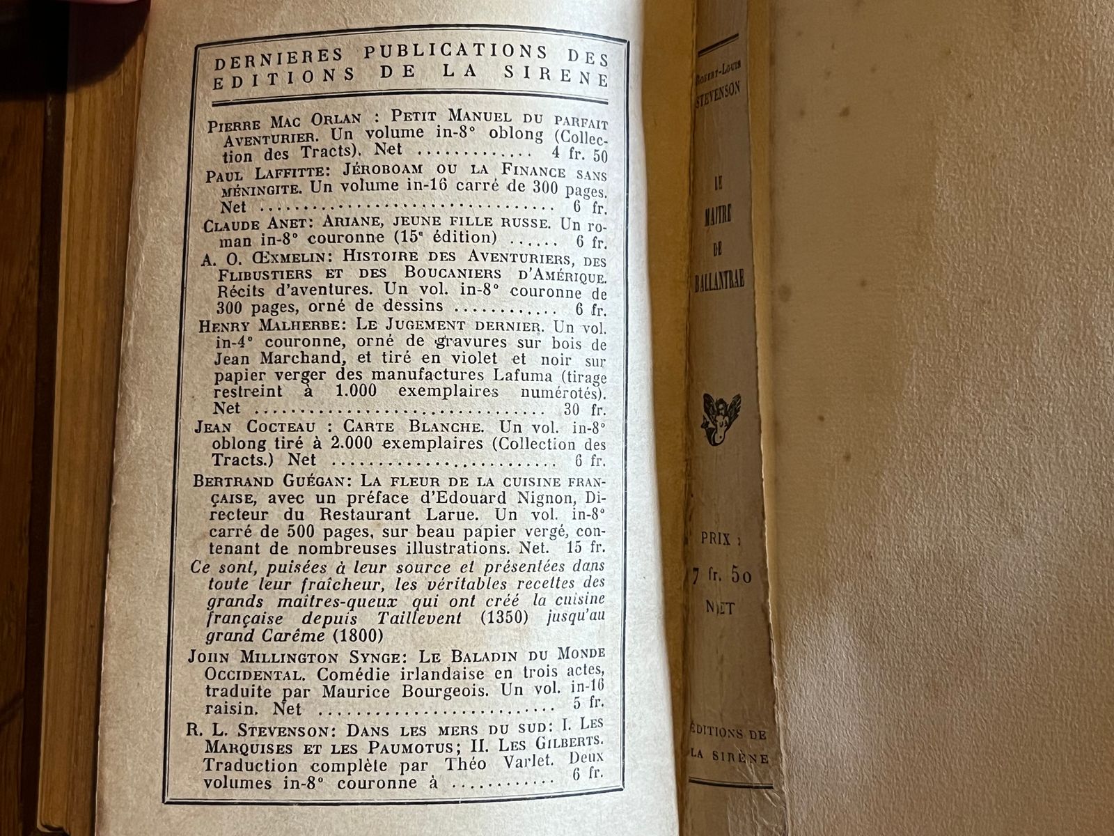 Le Maître de Ballantrae - Robert Louis Stevenson - 1920 | L'un des chefs-d'œuvre romanesques de Stevenson, rivalisant avec L'Île au trésor par sa profondeur psychologique | Aufildeslivres.fr