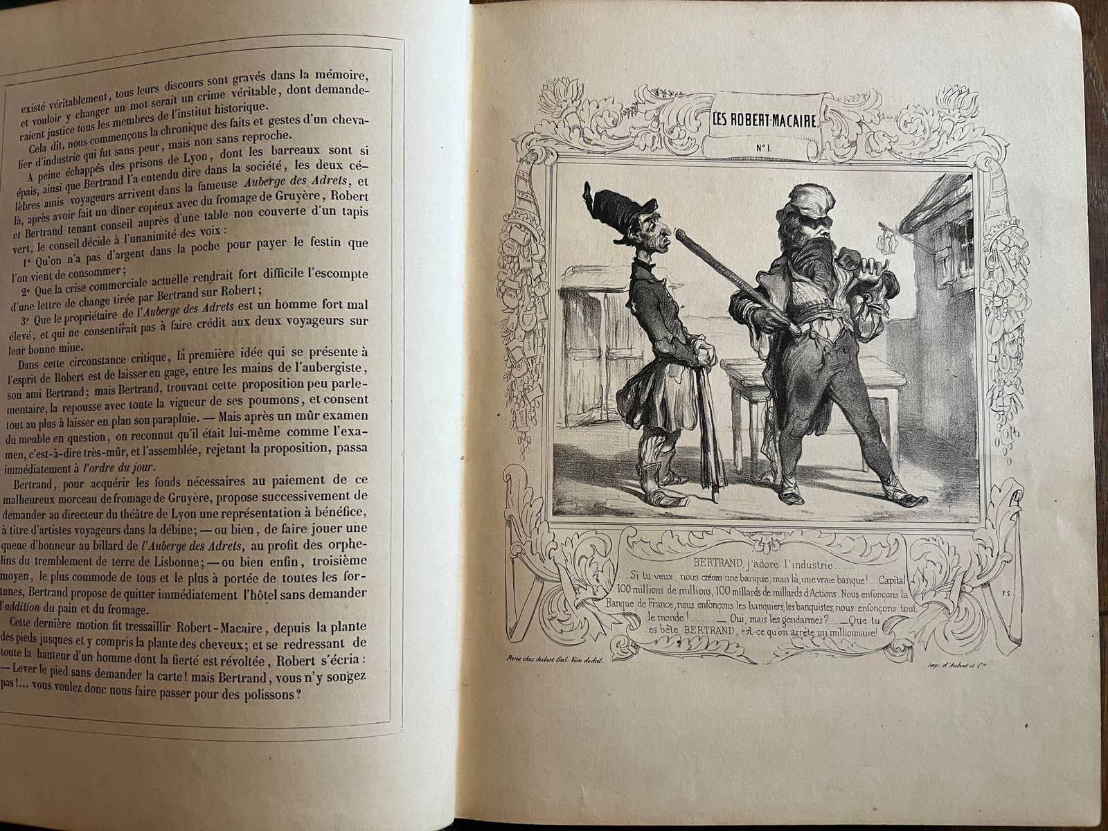 Les cent et un Robert-Macaire - Honoré Daumier - 1939 | Remarkable quality of lithographic reproductions showcasing Daumier's graphic genius | Aufildeslivres.fr