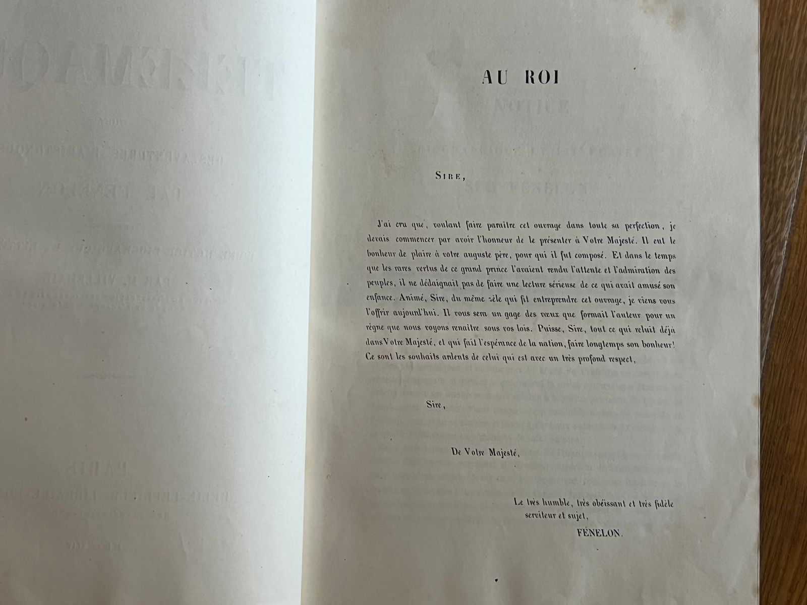 Aventures de Télémaque - François Fénelon - 1844 | Ouvrage fondamental de la littérature française qui a influencé des générations de lecteurs depuis sa publication clandestine en 1699 | Aufildeslivres.fr