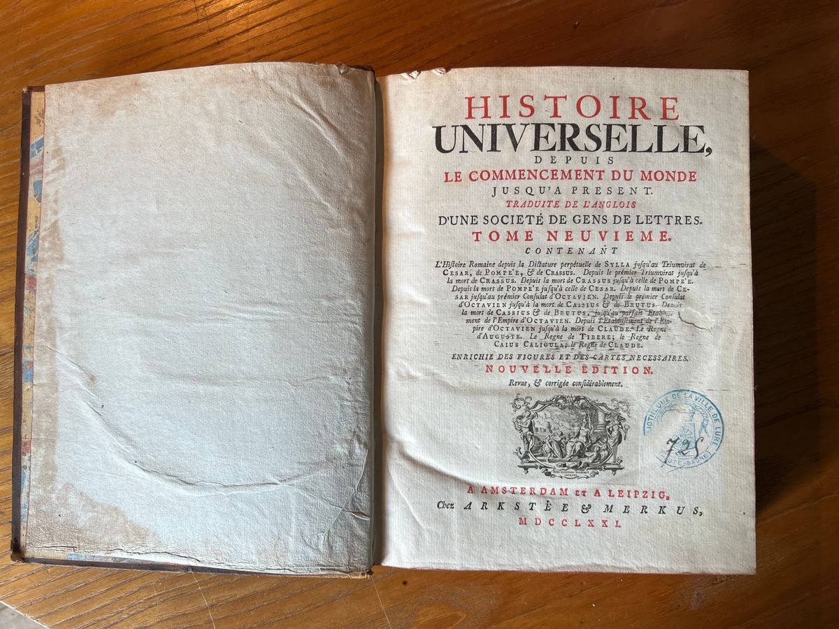 Histoire Universelle - Tome IX-Une Société de Gens de Lettres