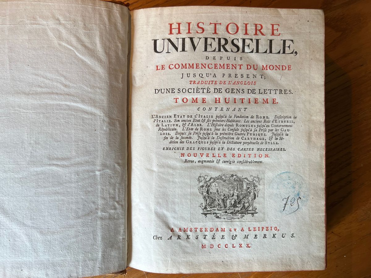 Histoire Universelle - Tome VIII-Une Société de Gens de Lettres